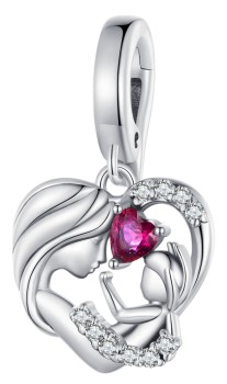 Charms Srebro 925 - Zawieszka Mama z Dzieckiem Czerwiński