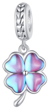 Charms Srebro 925 - Zawieszka Koniczynka Holo Czerwiński