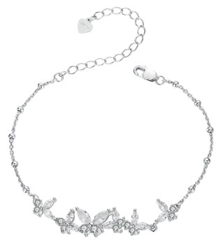 Bransoletka Srebrna 925 - Ulotne Motyle Czerwiński