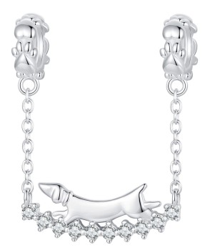 Charms Srebro 925 - Szczęśliwy Piesek Czerwiński