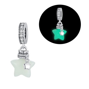 Charms Srebro 925 - Świecąca Gwiazdka Czerwiński