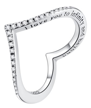 Srebrny Pierścionek - Serce II Czerwiński