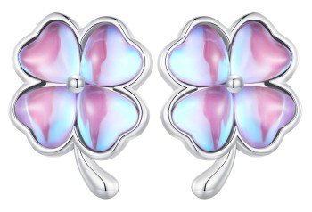 Srebrne Kolczyki - Koniczynki Holo Czerwiński