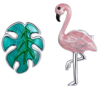 Srebrne Kolczyki - Flaming Czerwiński