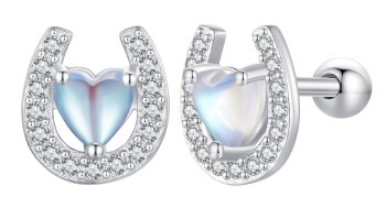 Srebrne Kolczyki - Podkowa Czerwiński