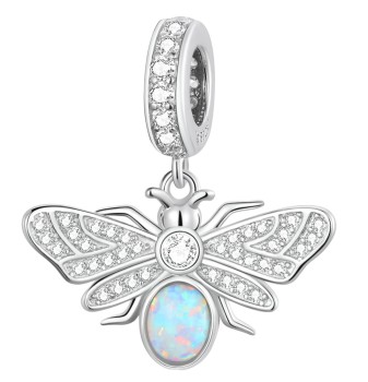 Charms Srebro 925 - Lśniący Owad Czerwiński