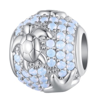 Charms Srebro 925 - Podwodny Świat, Żółw Czerwiński