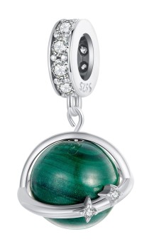Charms Srebro 925 - Zielona Planeta Czerwiński