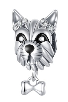 Charms Srebro 925 - Pies Sznaucer Czerwiński