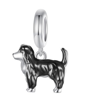 Charms Srebro 925 - Pies Border Collie Czerwiński