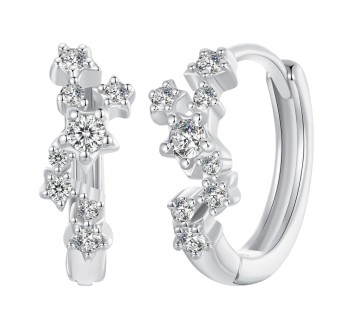 Kolczyki Srebro 925 - Gwiazdozbiór Czerwiński