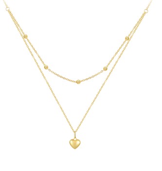 Naszyjnik Srebrny - Miłosny Węzeł, złoty Czerwiński