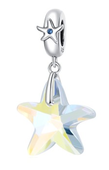 Charms Srebro 925 - Szklana Rozgwiazda Czerwiński