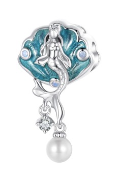 Charms Srebro 925 - Syrenia Muszla Czerwiński