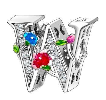 Charms Srebro 925 by Czerwiński - Litera W, Alfabet