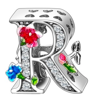 Charms Srebro 925 by Czerwiński - Litera R, Alfabet