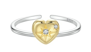 Pierścionek uniwersalny - Złote Serce Czerwiński