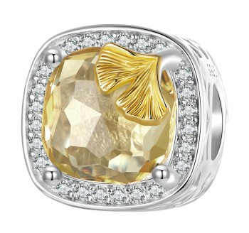 Charms Srebro 925 - Kolekcja Jesień, Miłorząb Czerwiński