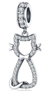 Charms Srebro 925 - Słodki Kotek Czerwiński