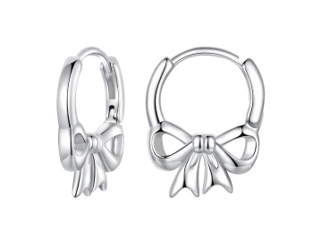 Srebrne Kolczyki - Kokardki, Koła Czerwiński