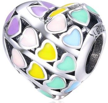 Charms Srebro 925 - Tęczowa Miłość Czerwiński
