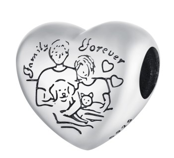 Charms Srebro 925 - Rodzina, Zwierzęta Czerwiński