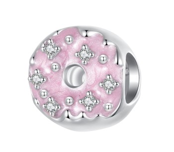 Charms Srebro 925 - Słodki Donut Czerwiński