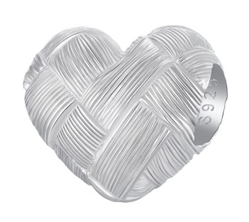 Charms Srebro 925 - Kolekcja Srebrne Olśnienie, Serce II Czerwiński