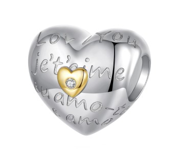 Charms Srebro 925 - Po Prostu Kocham Czerwiński