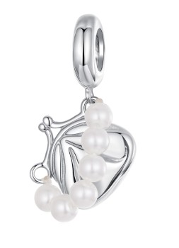 Charms Srebro 925 - Torebka z Perełkami Czerwiński