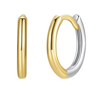 Srebrne Kolczyki - Pozłacane Koła Czerwiński