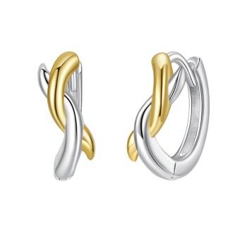 Srebrne Kolczyki - Pozłacane Koła I Czerwiński