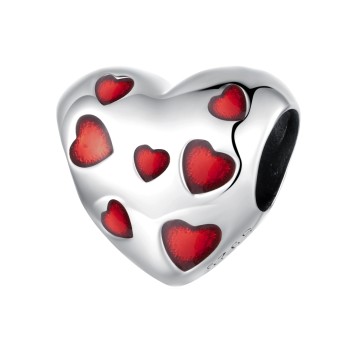 Charms Srebro 925 - Serduszkowy Zawrót Głowy Czerwiński