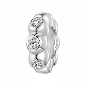 Charms Srebro 925 - Cyrkonia, stoper
