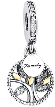 Charms Srebro 925 - Rodzinne Drzewo Złoto Czerwiński