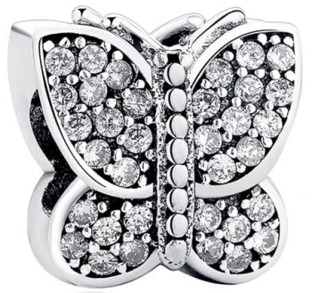 Charms Srebro 925 - Motyl Srebrny Czerwiński