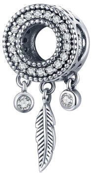 Charms Srebro 925 - Okrągły Łapacz Snów Czerwiński