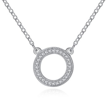 Naszyjnik Srebrny - Błyszczące Koło Czerwiński