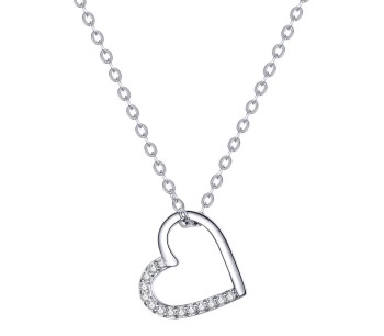 Naszyjnik Srebrny - Serce Czerwiński