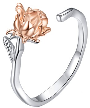 Pierścionek uniwersalny - Róża Rose Gold Czerwiński