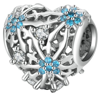 Charms Srebro 925 - Zimowa Miłość Czerwiński