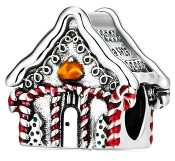 Charms Srebro 925 - Świąteczny Domek Czerwiński