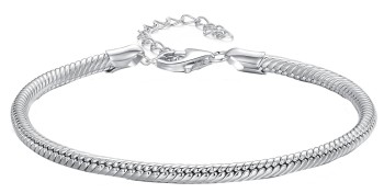 Bransoletka modułowa, baza rozmiar uniwersalny Srebro S925 Czerwiński