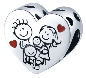 Charms Srebro 925 - Wesoła Rodzina Czerwiński