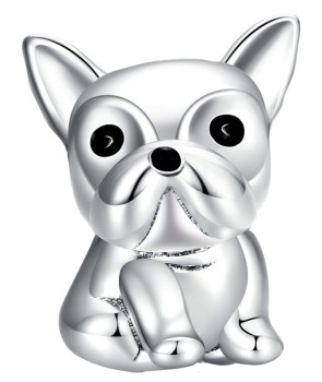 Charms Srebro 925 - Pies Buldog Czerwiński