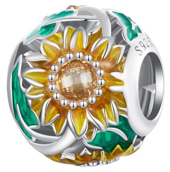 Charms Srebro 925 - Słonecznik, Kula Czerwiński