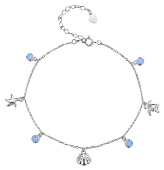 Bransoletka Srebrna 925 - Morska Opowieść Czerwiński