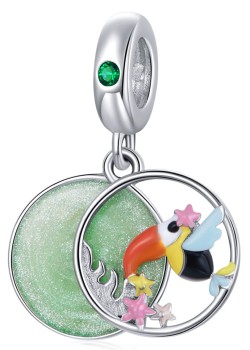 Charms Srebro 925 - Wesoły Tukan Czerwiński