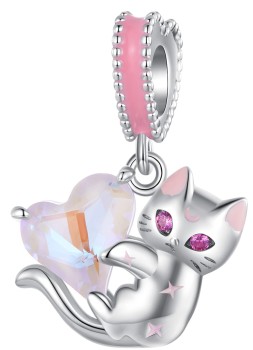 Charms Srebro 925 - Koteczek Czerwiński