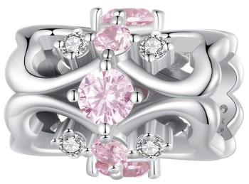 Charms Srebro 925 - Mnóstwo Serduszek Czerwiński